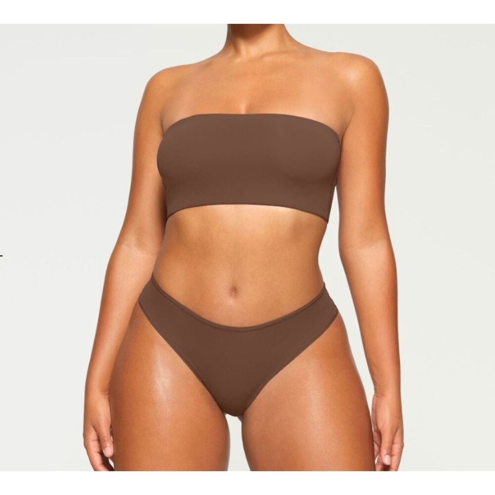 NEW SKIMS Fits Everybody Bandeau Jasper Brown 2X NWT